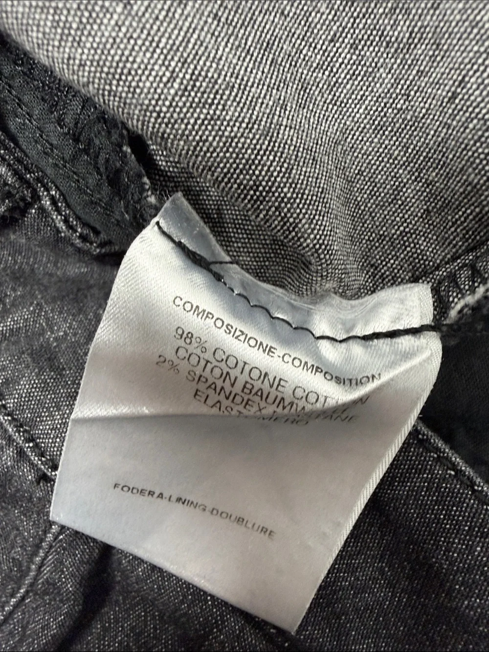 Gucci Jeans Cotton Denim Pants Skinny Mid Rise Tom Ford Era Black IT 42 US 6